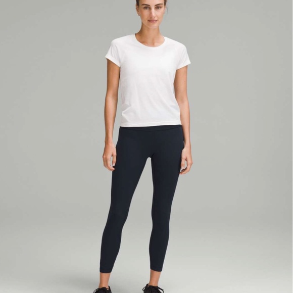 Lululemon Wunder Train High-Rise Ribbed Tight 25" True Navy size 4 - Picture 4 of 8